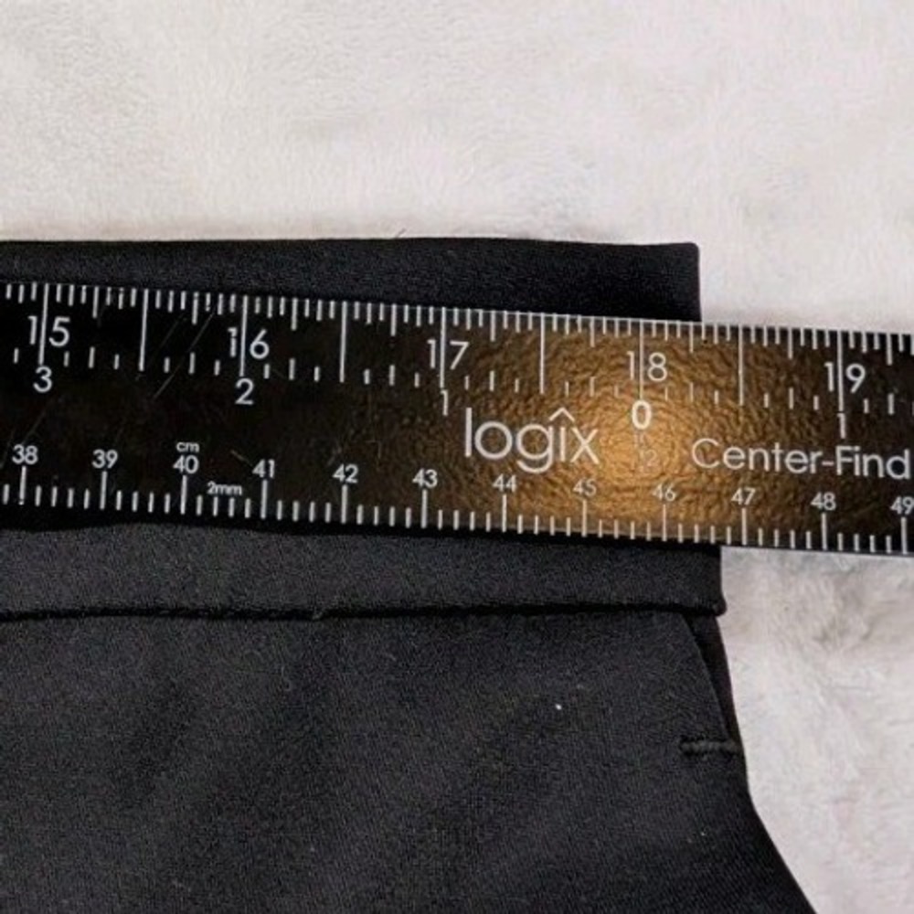 Quince Womens Black Ultra-Stretch Ponte Straight Leg Pants Size 16 Office Casual - Picture 9 of 11